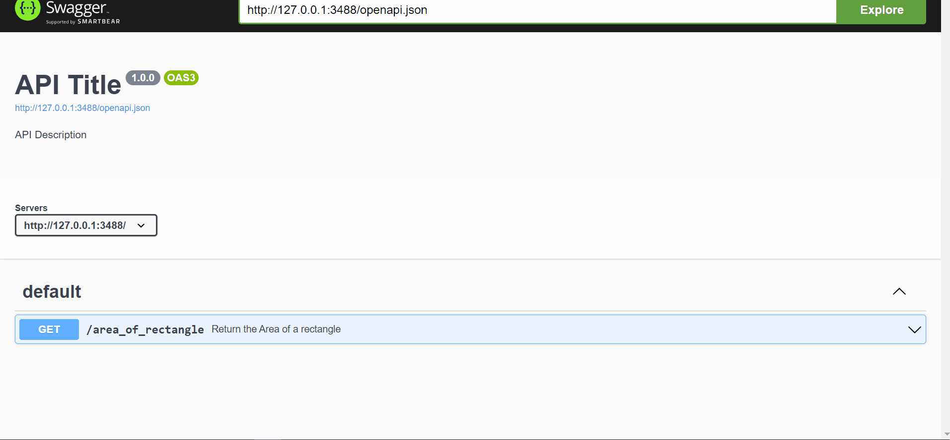 Image showing how an API docs looks like